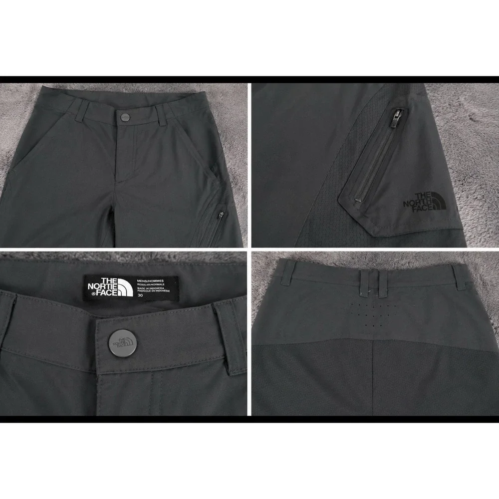 The North Face Mens Waist 30 X 9 Performance Shorts Dark Grey Utility